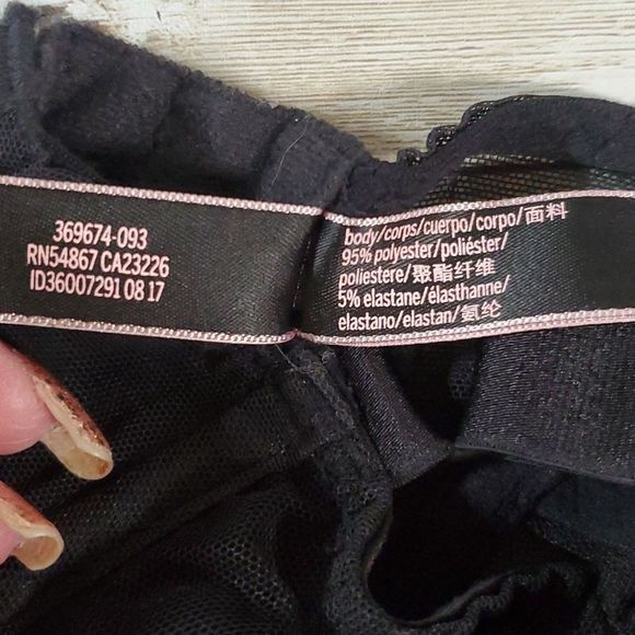 Victoria's‎ Secret Very Sexy Black Quilted Satin Corset with Garter Straps 34B - Picture 10 of 10